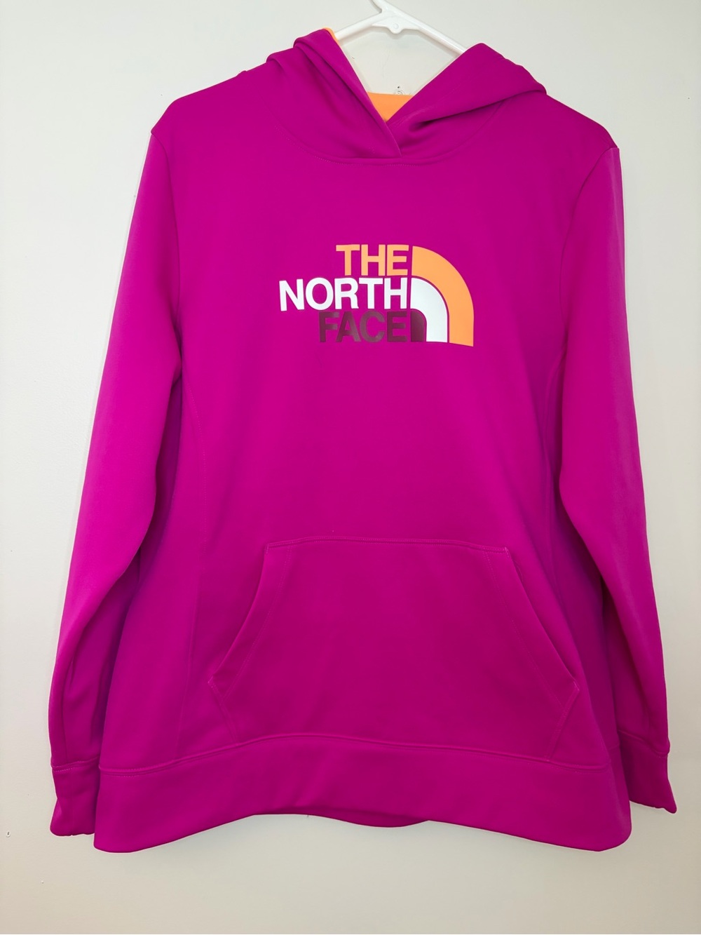 The North Face Pink Fleece Hoodie Women’s XL